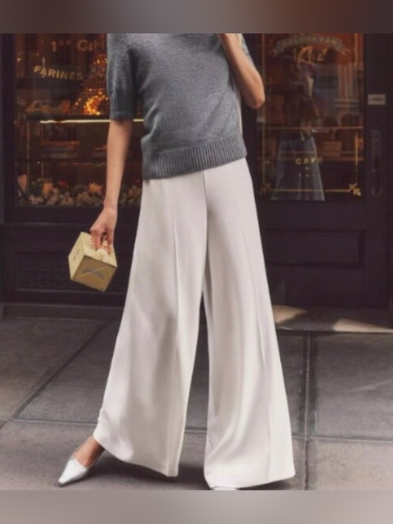 Ann Taylor Pants - The dramatic wide leg crêpe pant